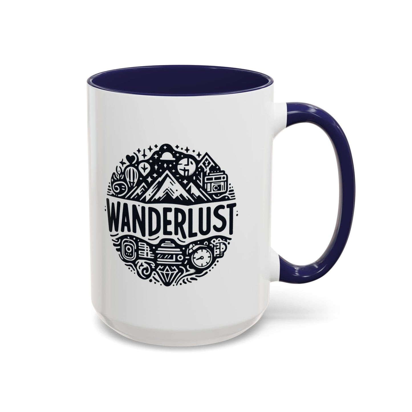 Wanderlust for the Travelling Soul | Accent Coffee Mug (11, 15oz)