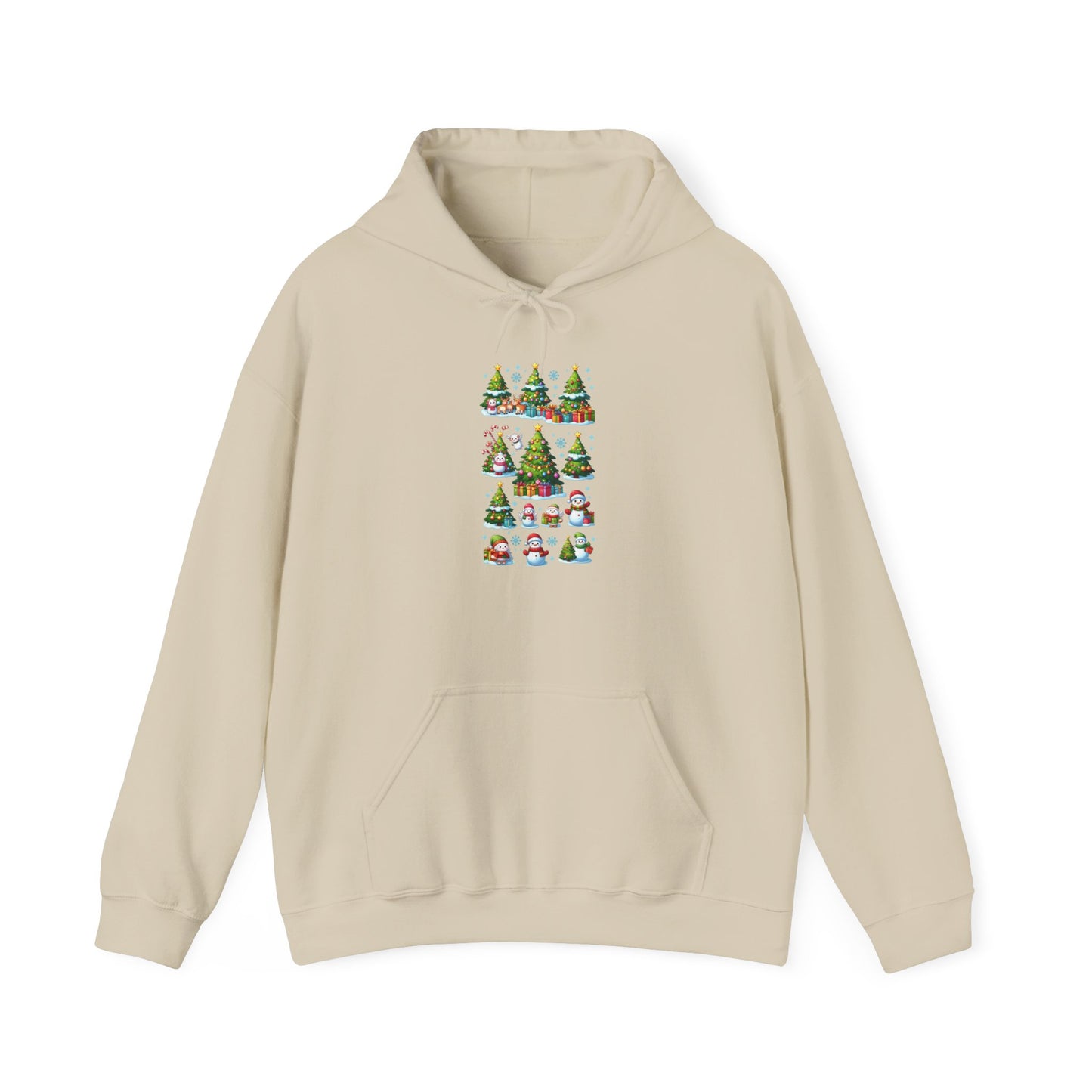 Christmas Trees and Snowmen | Unisex Heavy Blend™ Hooded Sweatshirt