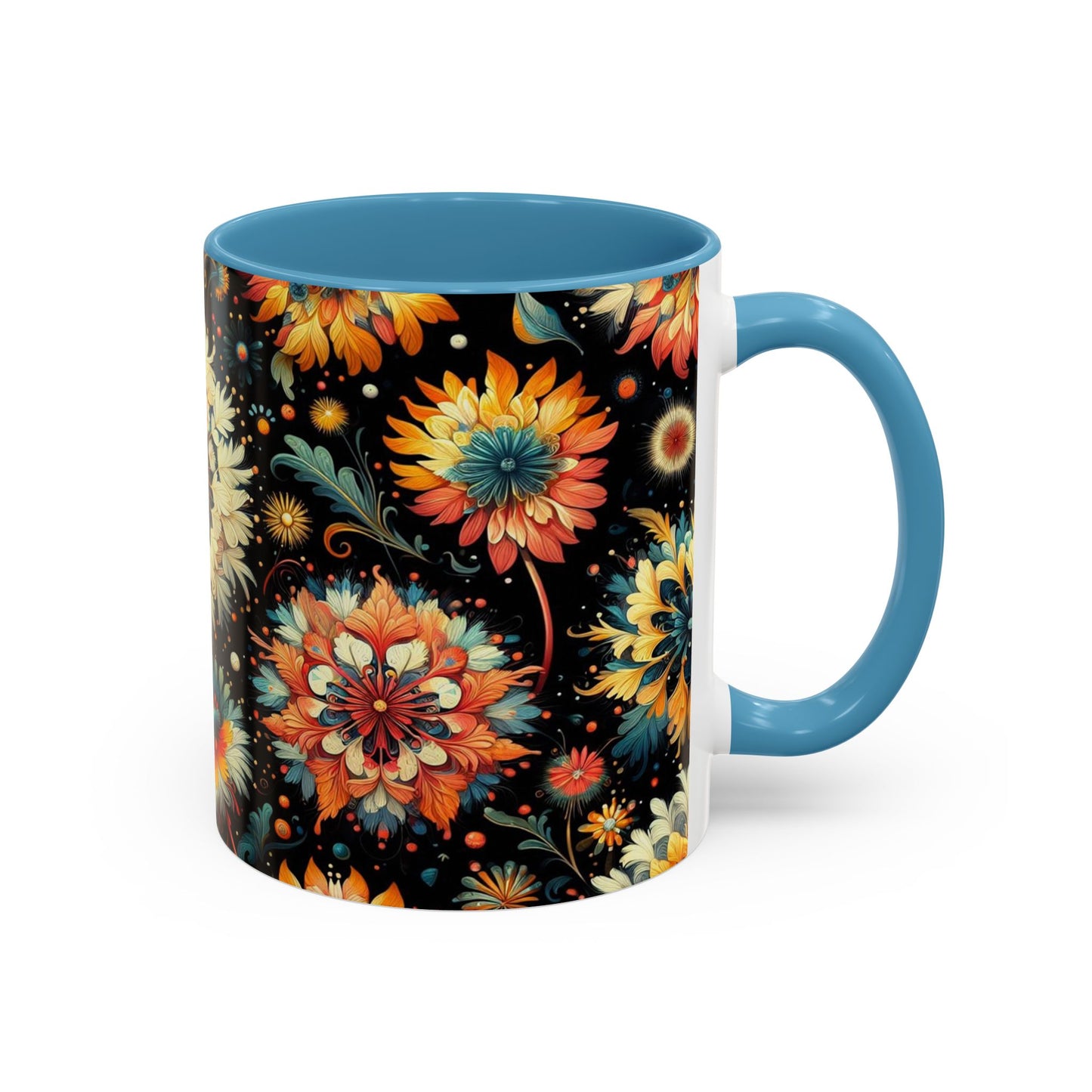 Vibrant Dandelions | Accent Coffee Mug (11oz)