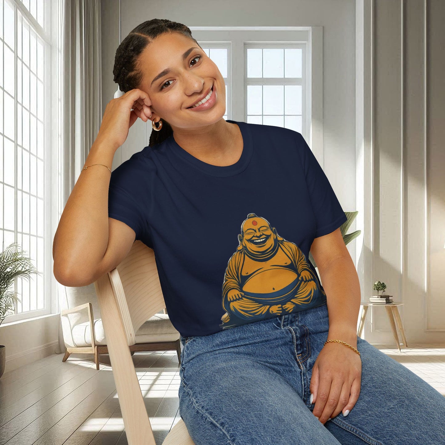 Laughing Buddha | Unisex Soft T-shirt