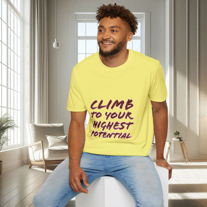 Climb To Your Highest Potential | Unisex Soft T-shirt