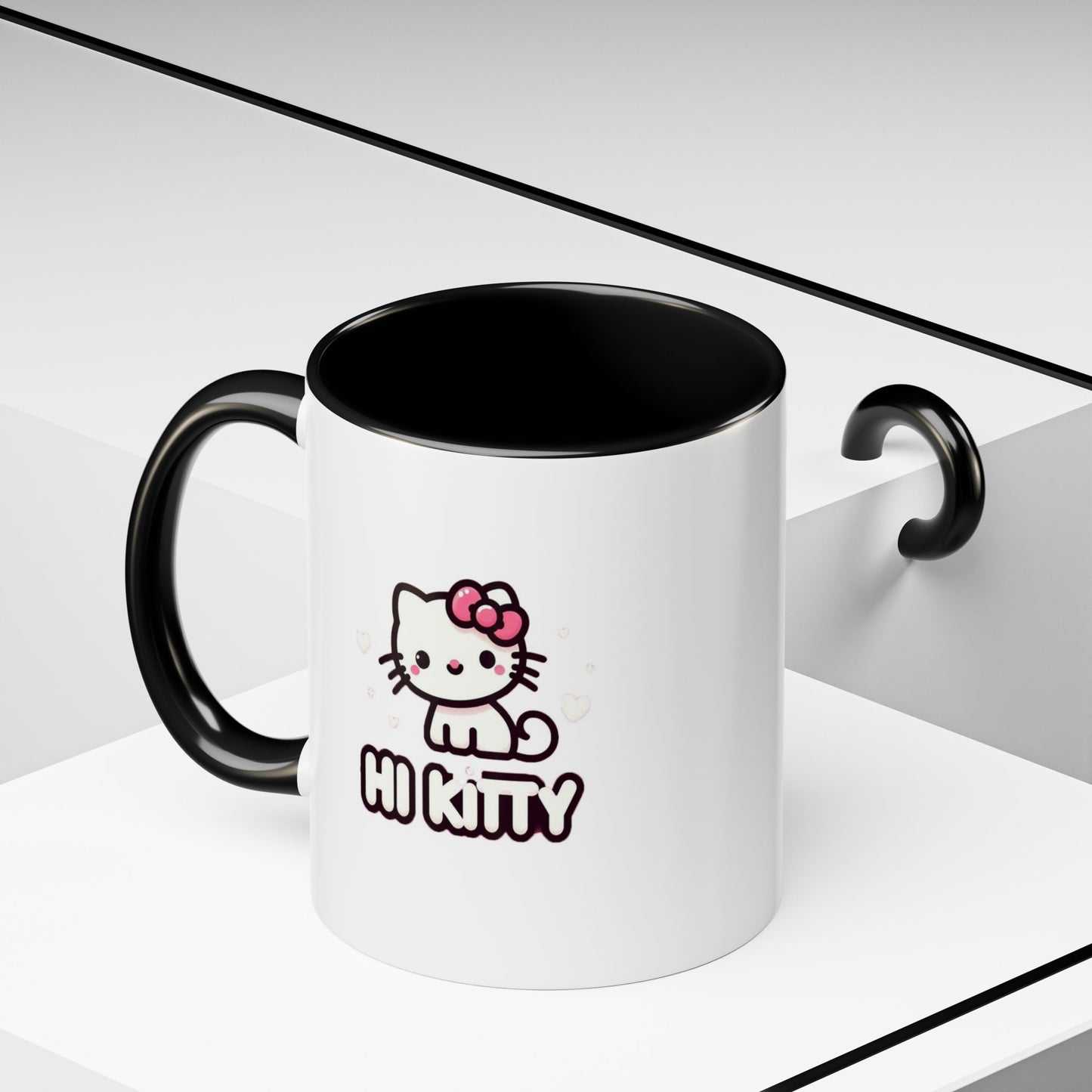 Taza de café con acento de Hi Kitty (11 oz y 15 oz)