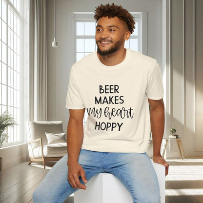 La bière fait vibrer mon cœur | T-shirt doux unisexe