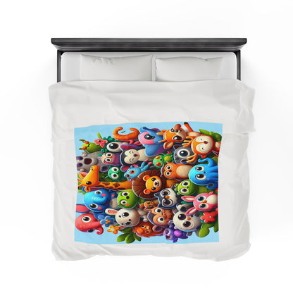 Baby Animals | Kid's Velveteen Plush Blanket