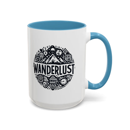 Wanderlust for the Travelling Soul | Accent Coffee Mug (11, 15oz)