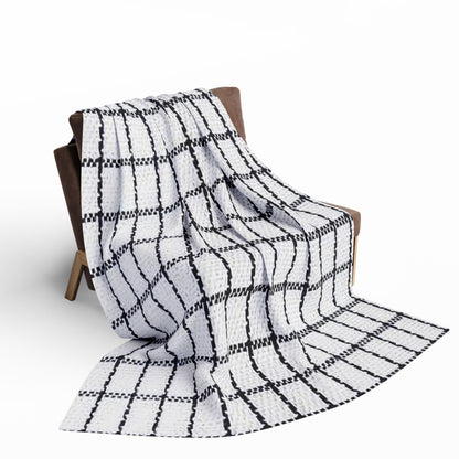 Graph Check Pattern | Arctic Fleece Blanket