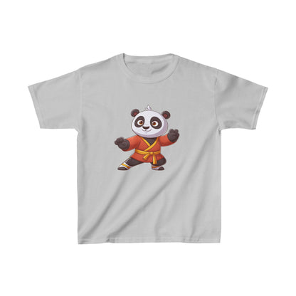 Camiseta de algodón pesado para niños Fighter Panda