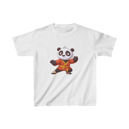 Camiseta de algodón pesado para niños Fighter Panda