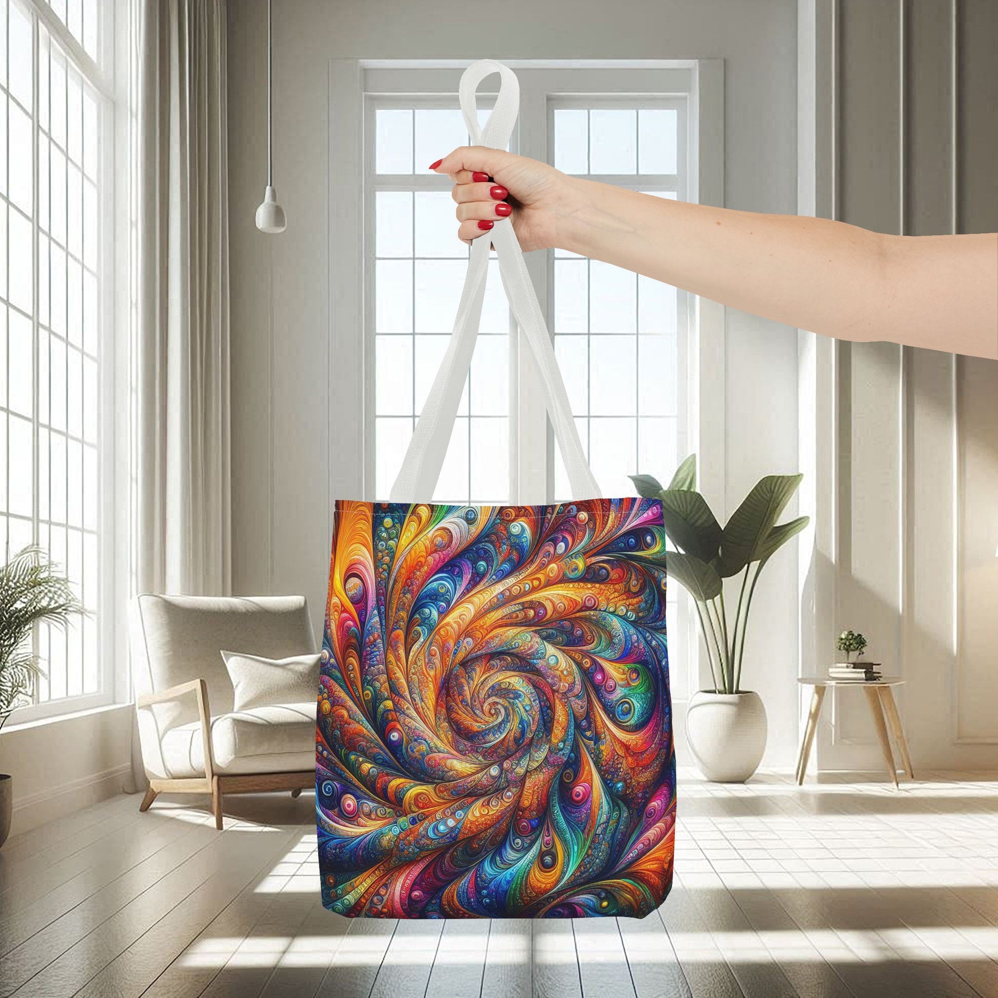 Colorful 3D Swirl Patterns | Tote Bag