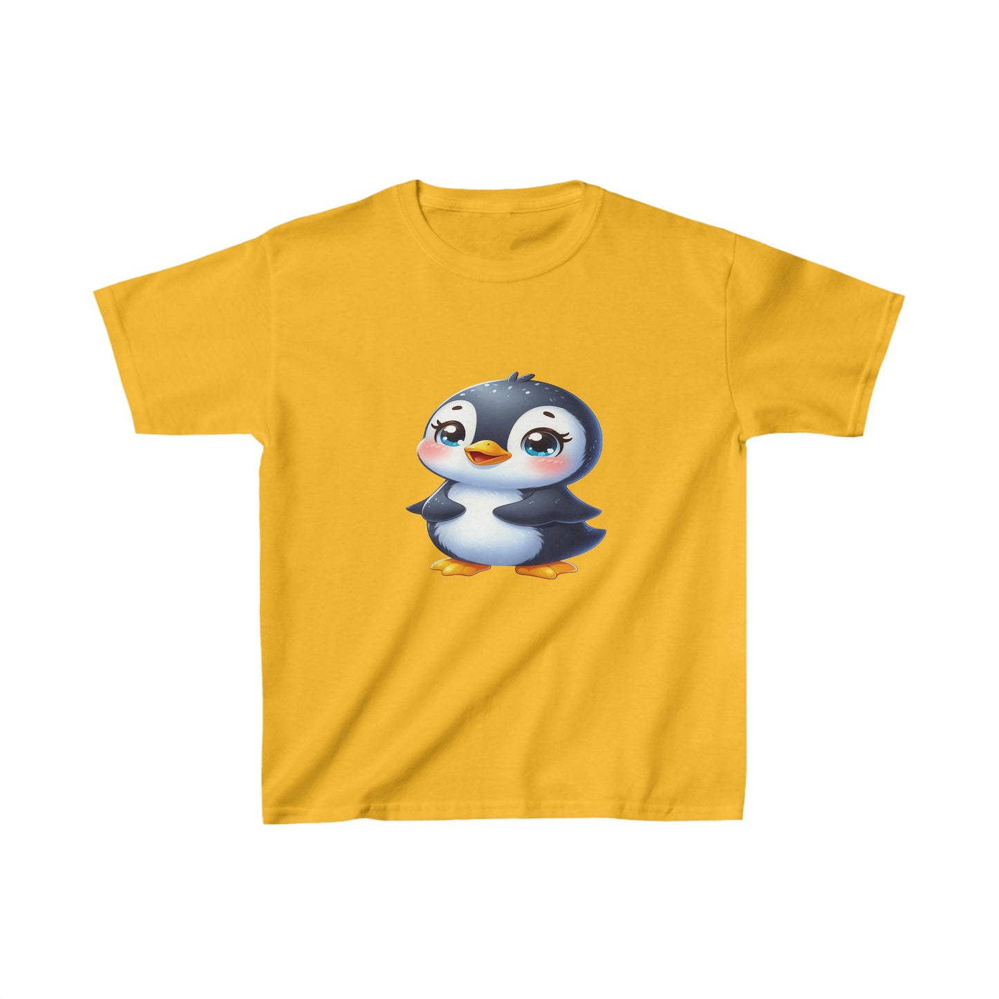 Camiseta de algodón pesado para niños Baby Penguin