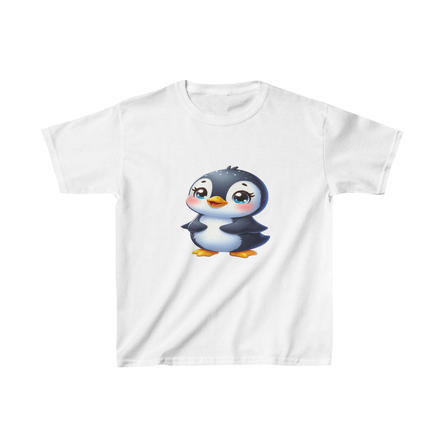 Camiseta de algodón pesado para niños Baby Penguin