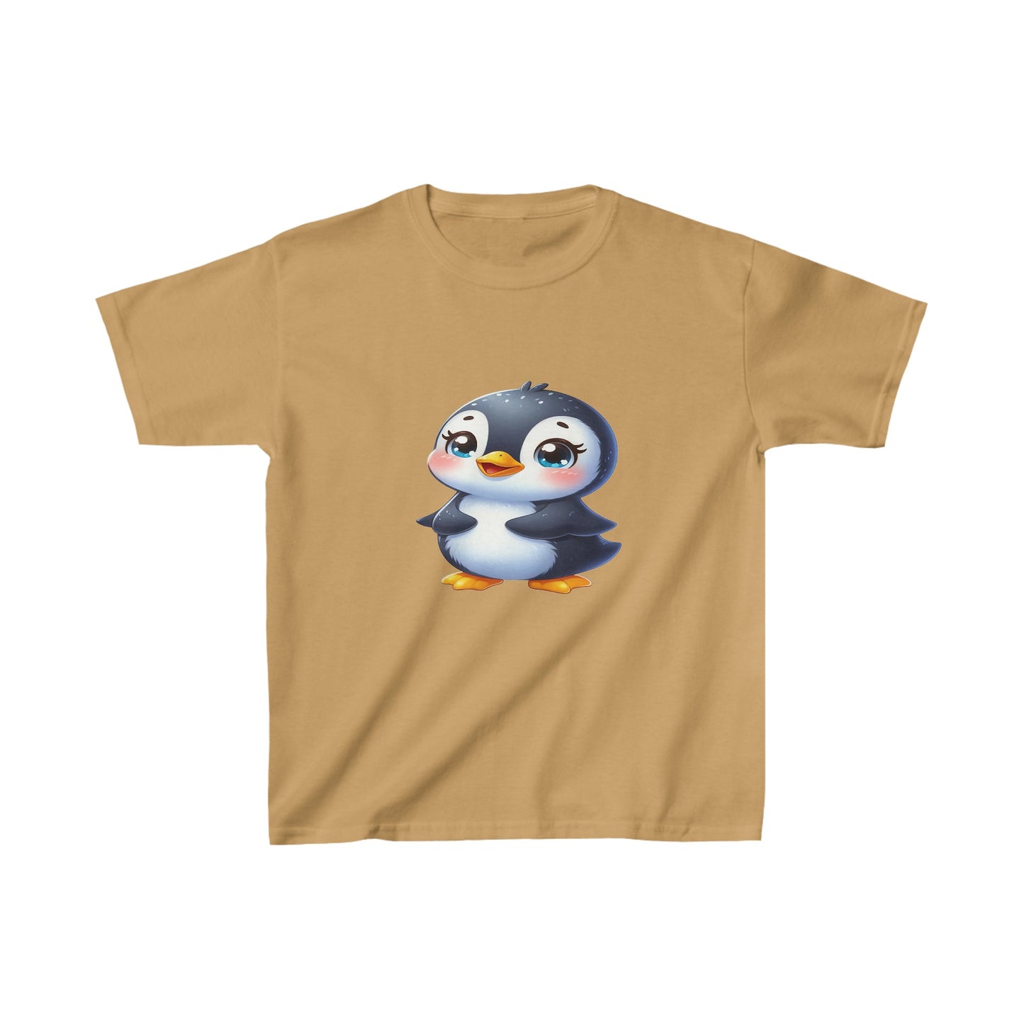 Camiseta de algodón pesado para niños Baby Penguin