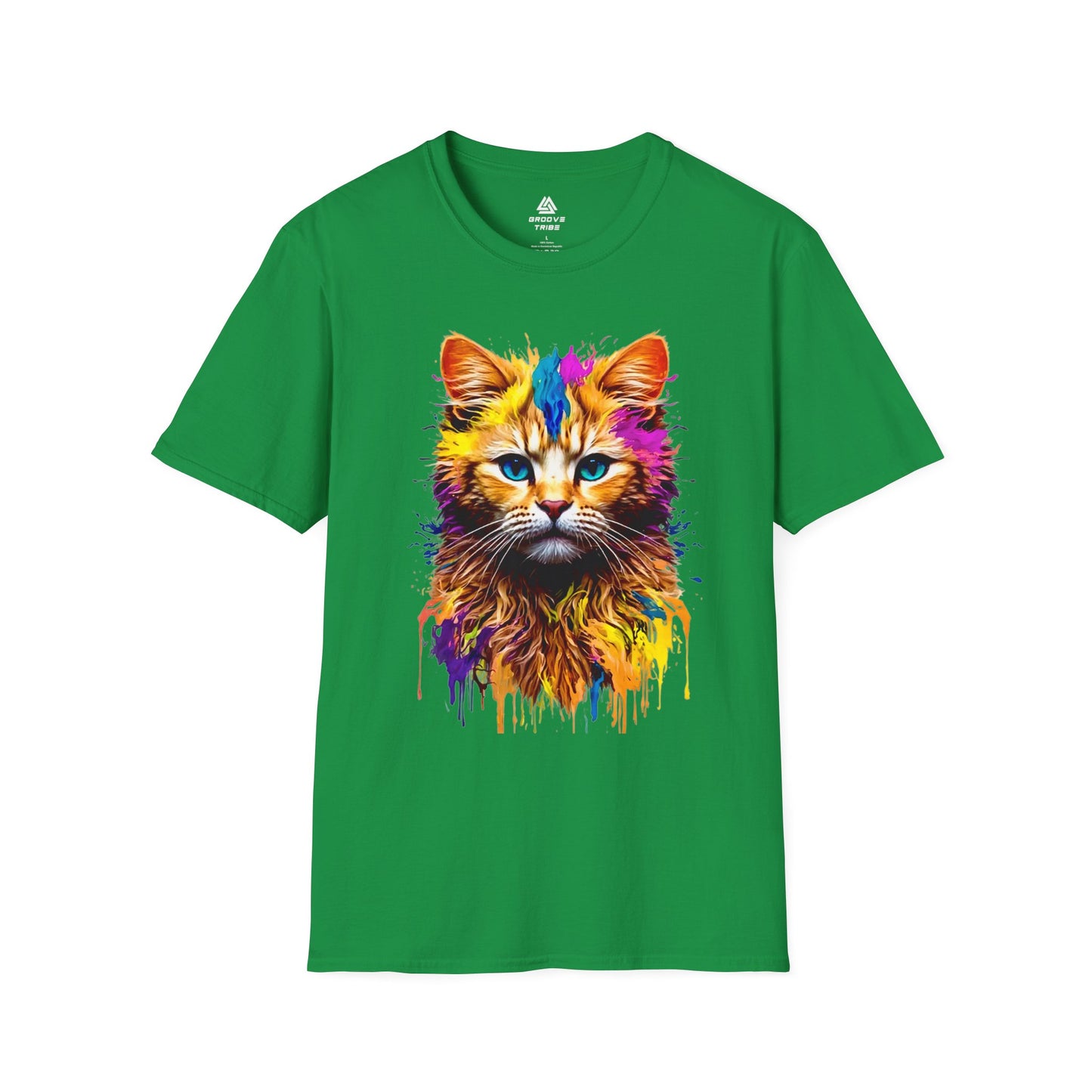 Chat peint | T-shirt doux unisexe