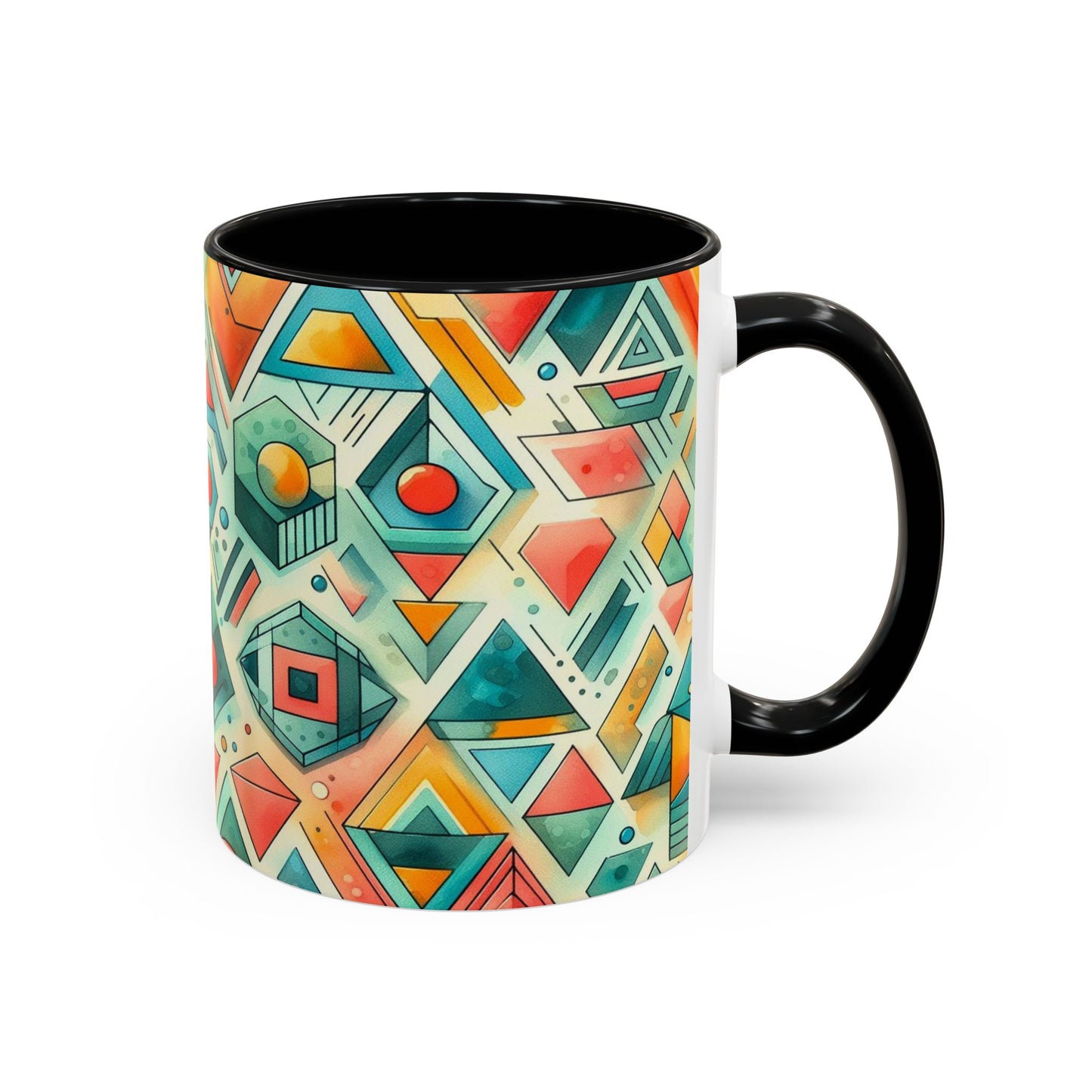 Abstract Geometric Pattern | Accent Coffee Mug (11oz)