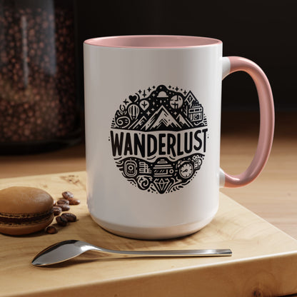 Wanderlust for the Travelling Soul | Accent Coffee Mug (11, 15oz)