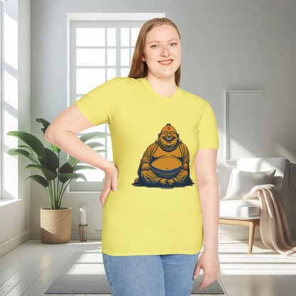 Buda sonriente animado | Camiseta unisex suave