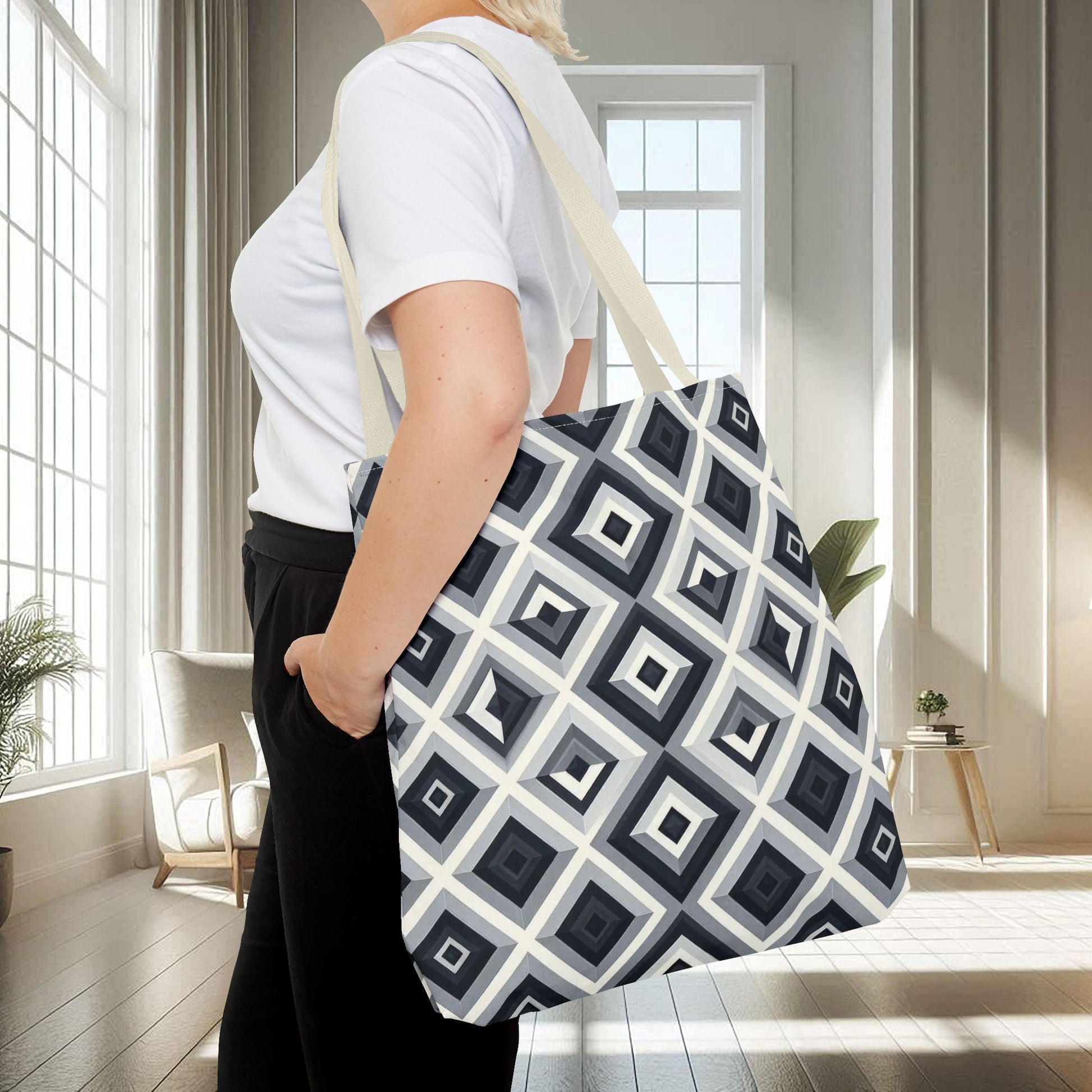 3D Geometric Pattern | Tote Bag