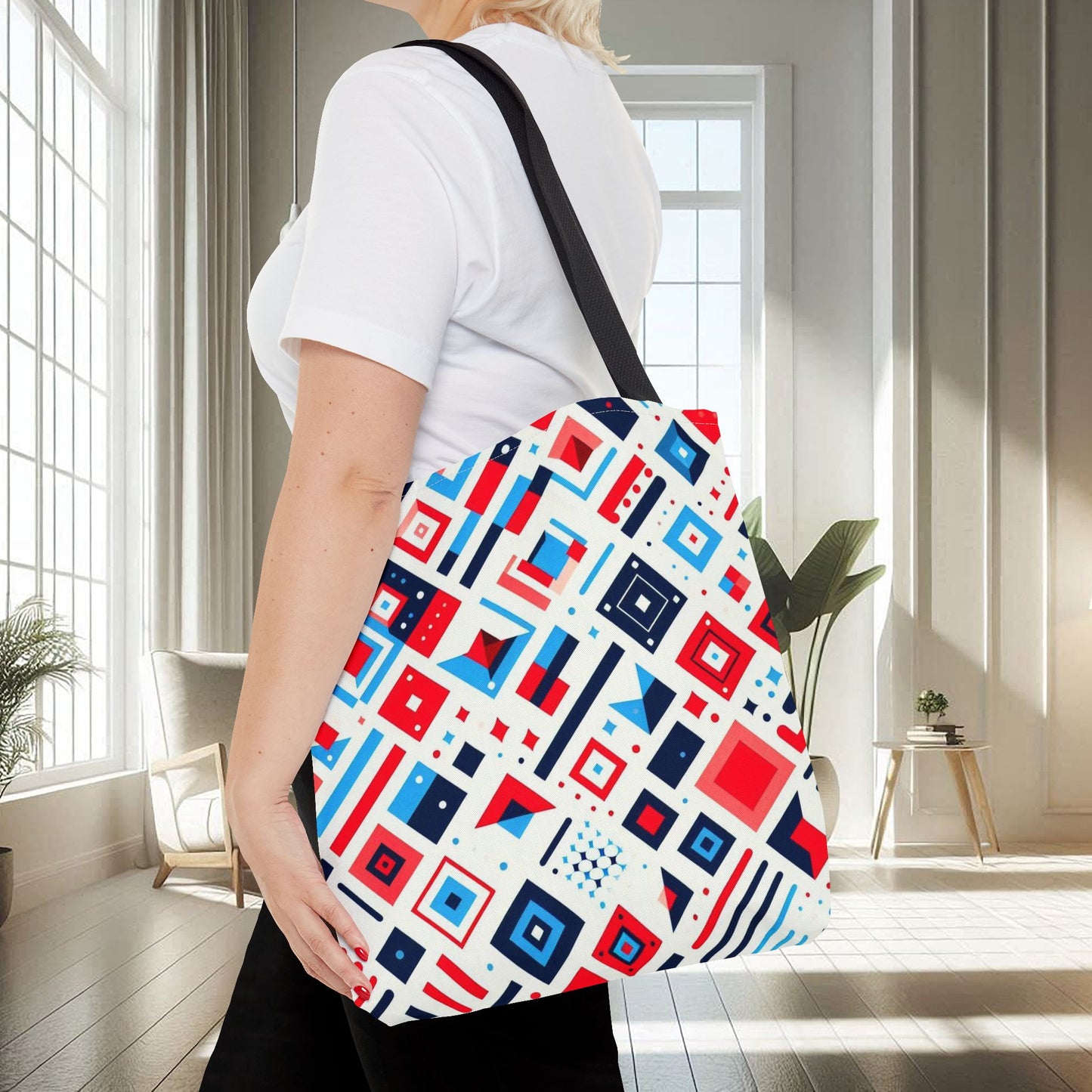 Modern Multicolored Abstract Shapes | Tote Bag