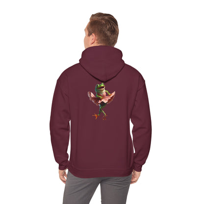 Sweat à capuche unisexe Heavy Blend™ avec motif de grenouille dansante