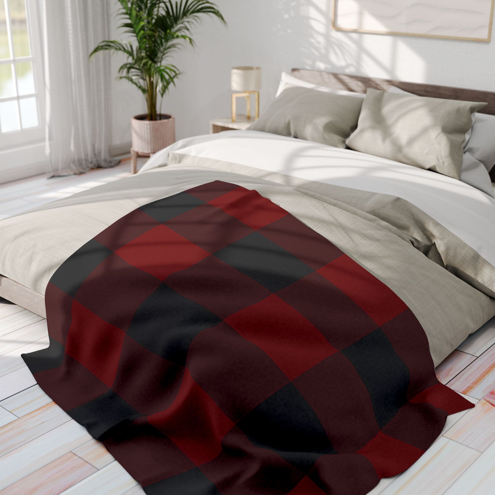 Red, Black Flannel Pattern | Arctic Fleece Blanket