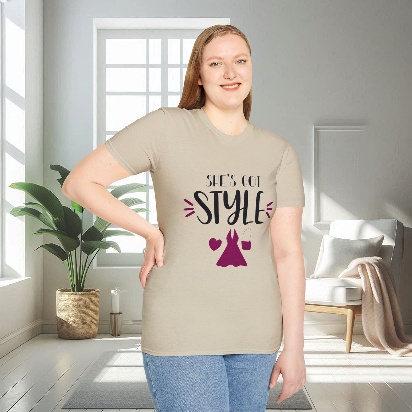 Elle a du style | T-shirt doux unisexe