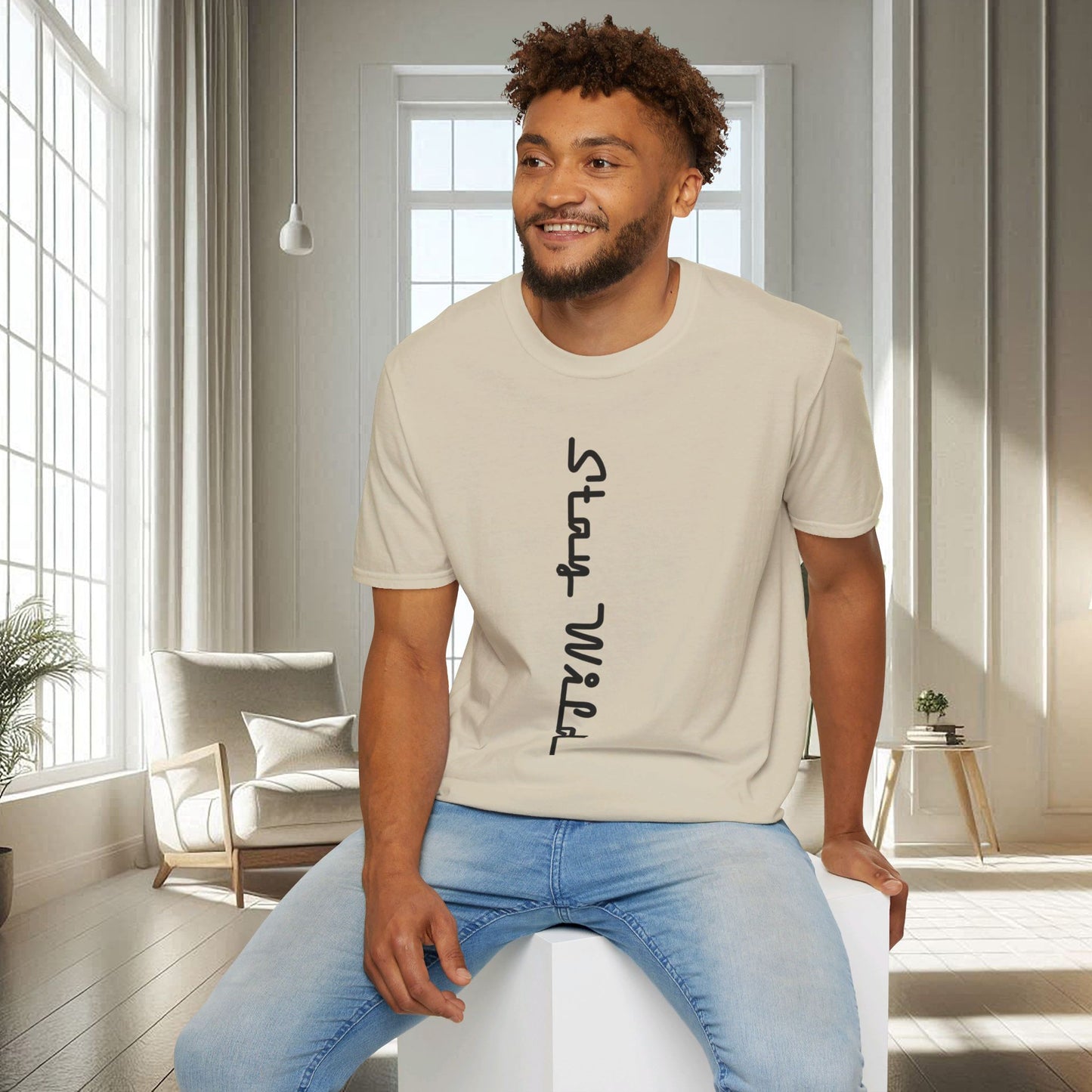 Restez sauvage | T-shirt doux unisexe