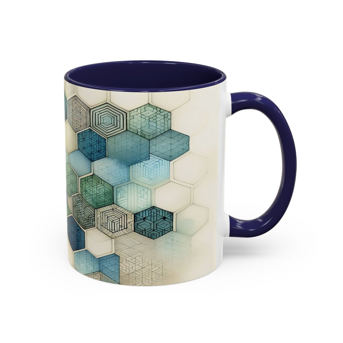 Calming Geometric Design | Accent Coffee Mug (11oz)