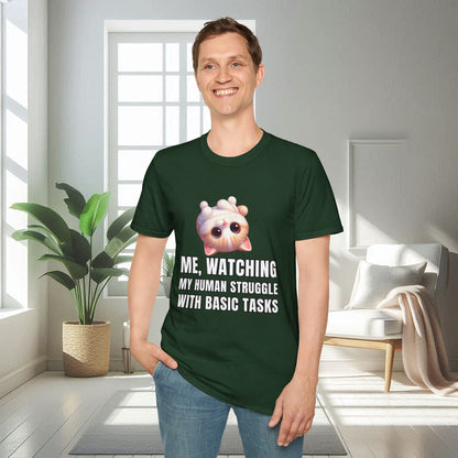 Watching My Human | Unisex Soft T-shirt