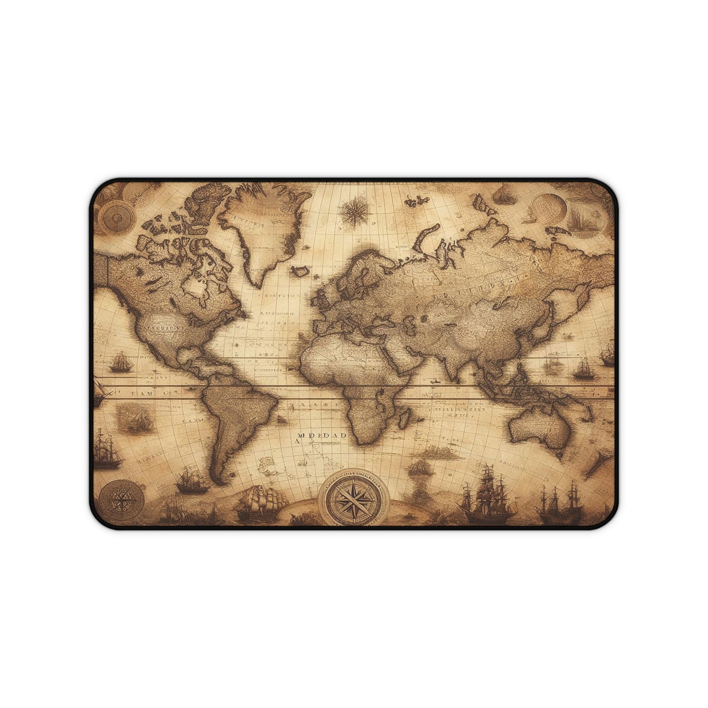 Vintage World Map | Desk Mat