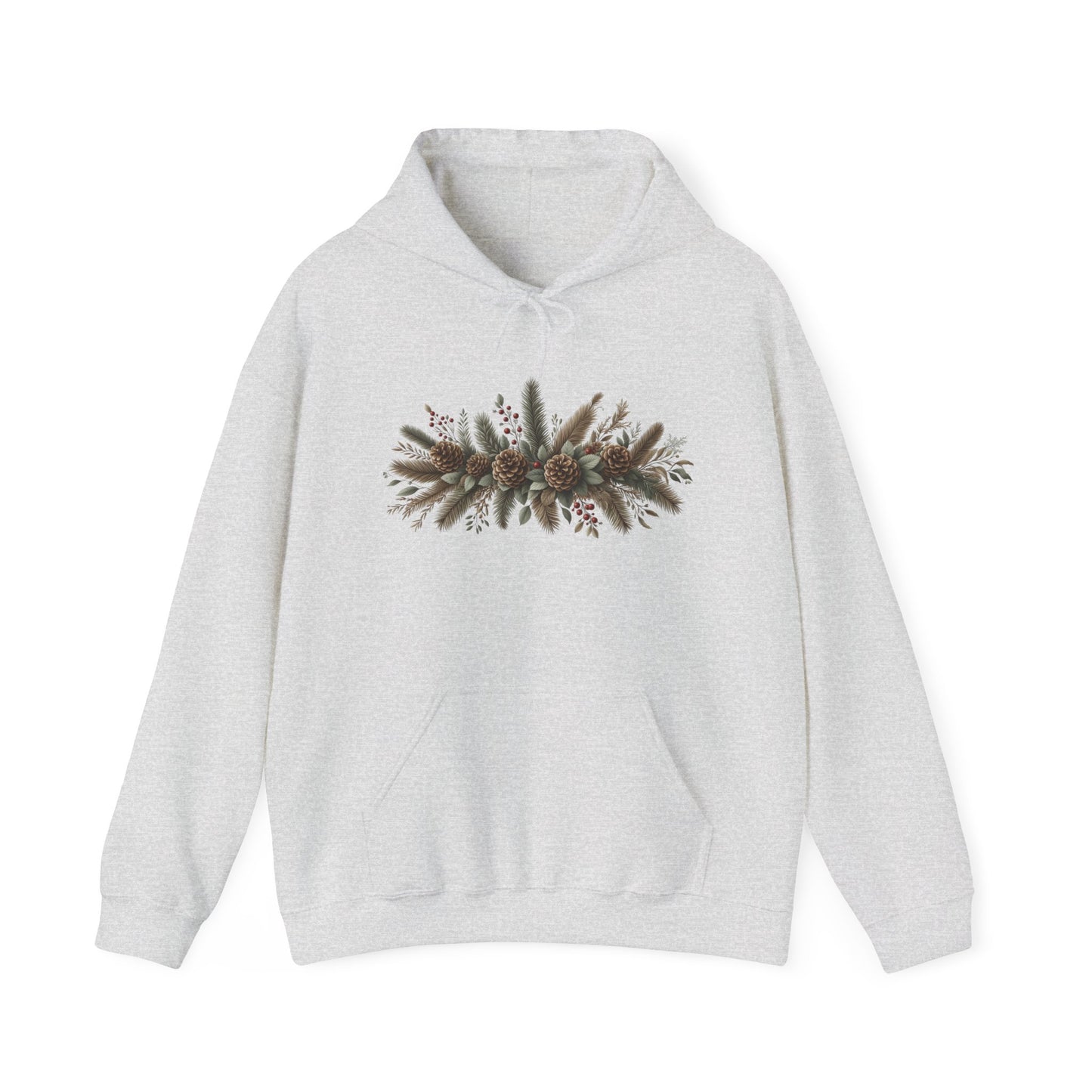 Pine Cones and Mistletoe | Unisex Heavy Blend™ Hooded Sweatshirt