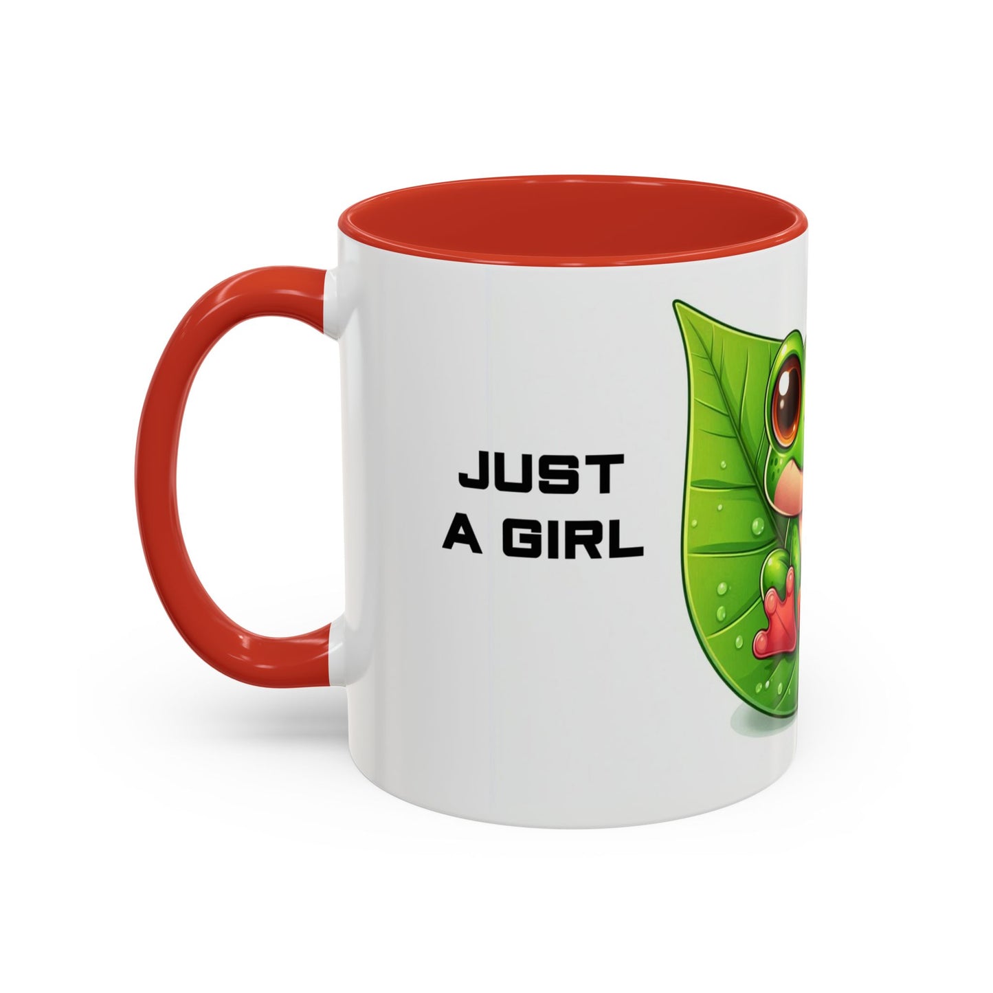 Just A Girl Who Loves Frogs | Accent Coffee Mug (11, 15oz)