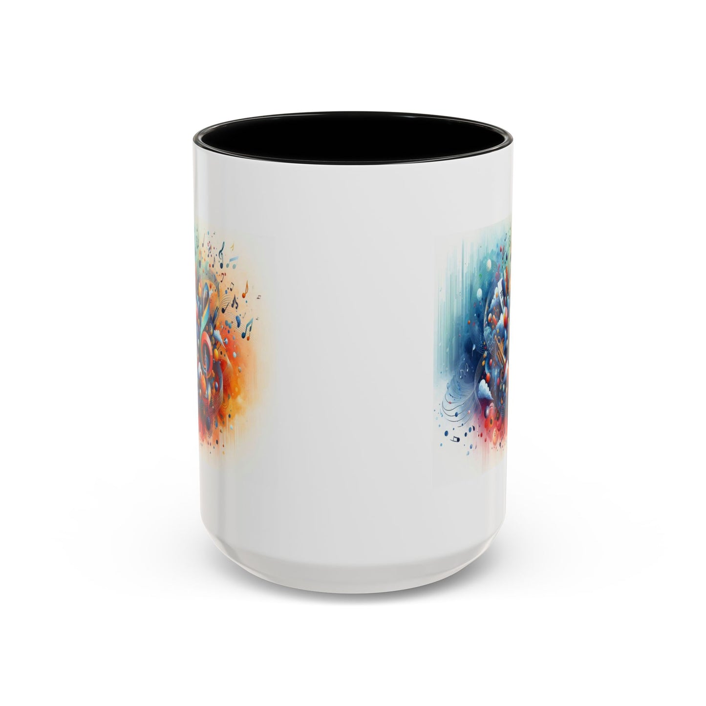 Musical Notes and Instruments | Accent Coffee Mug (11, 15oz)