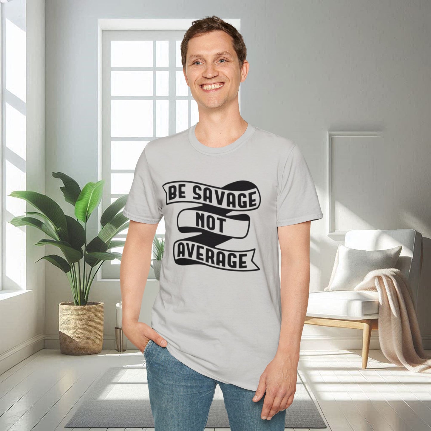 Sé salvaje, no mediocre | Camiseta unisex suave