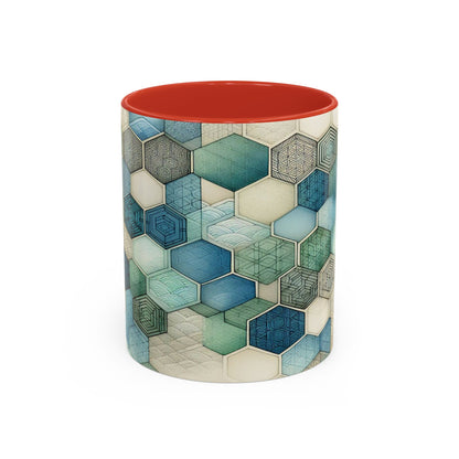 Calming Geometric Design | Accent Coffee Mug (11oz)