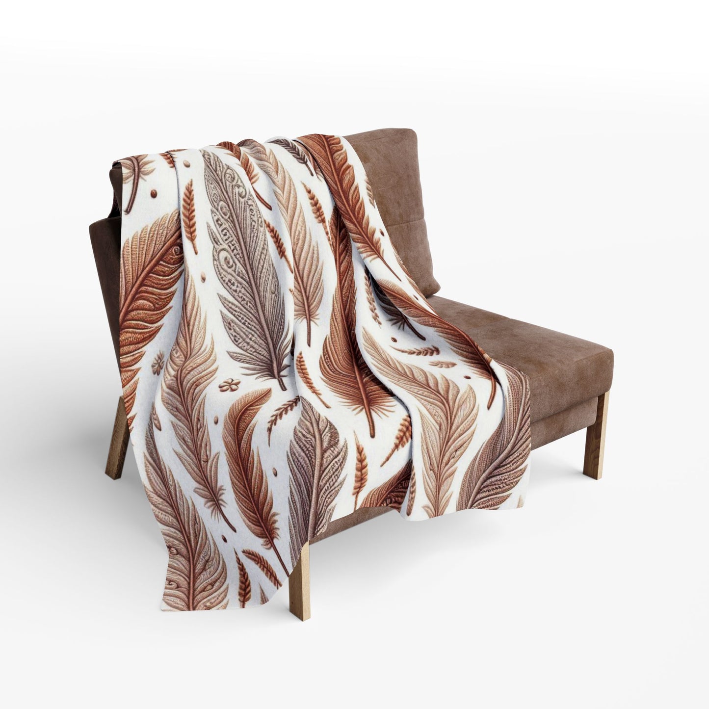 Feathers Pattern | Arctic Fleece Blanket