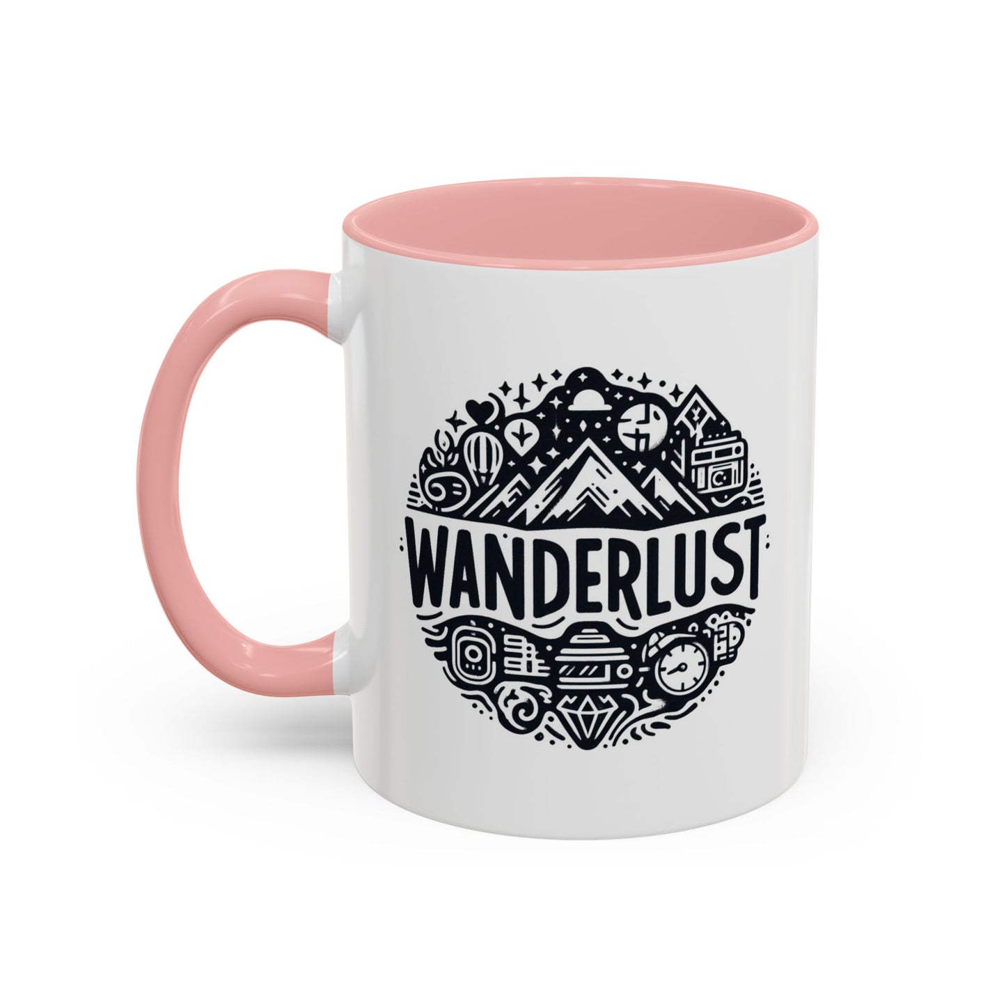 Wanderlust for the Travelling Soul | Accent Coffee Mug (11, 15oz)