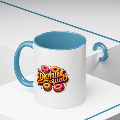 Taza de café con acento de Donut Squad (11 oz y 15 oz)