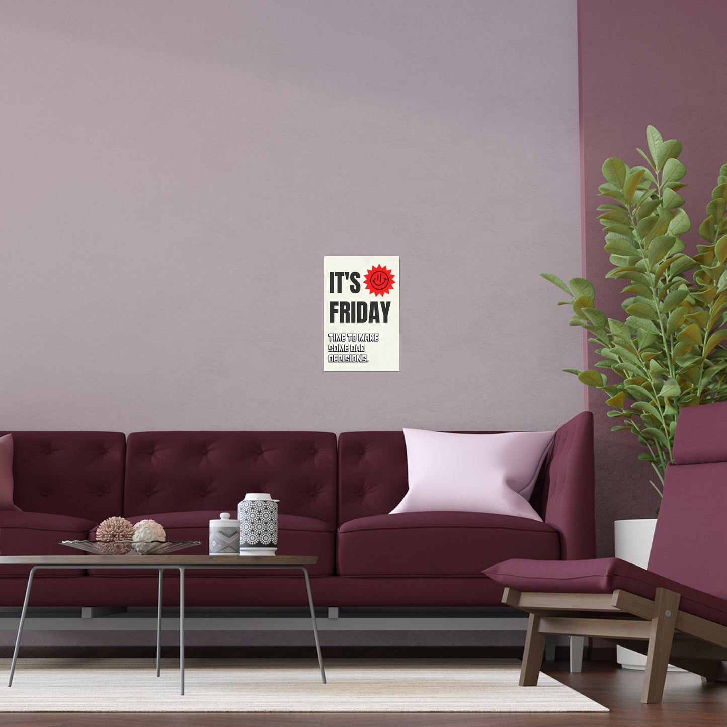 It's Friday | Indoor and Outdoor Silk Poster