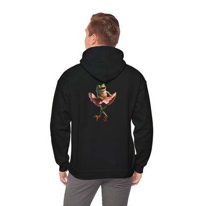 Sweat à capuche unisexe Heavy Blend™ avec motif de grenouille dansante