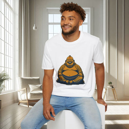 Buda sonriente animado | Camiseta unisex suave