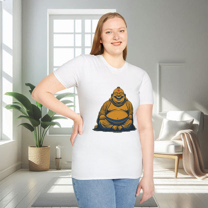 Buda sonriente animado | Camiseta unisex suave