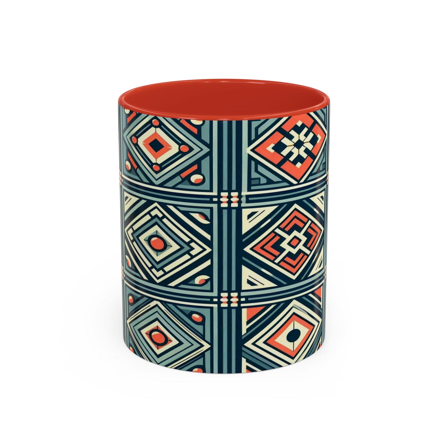 Diamond Geometric Pattern | Accent Coffee Mug (11oz)