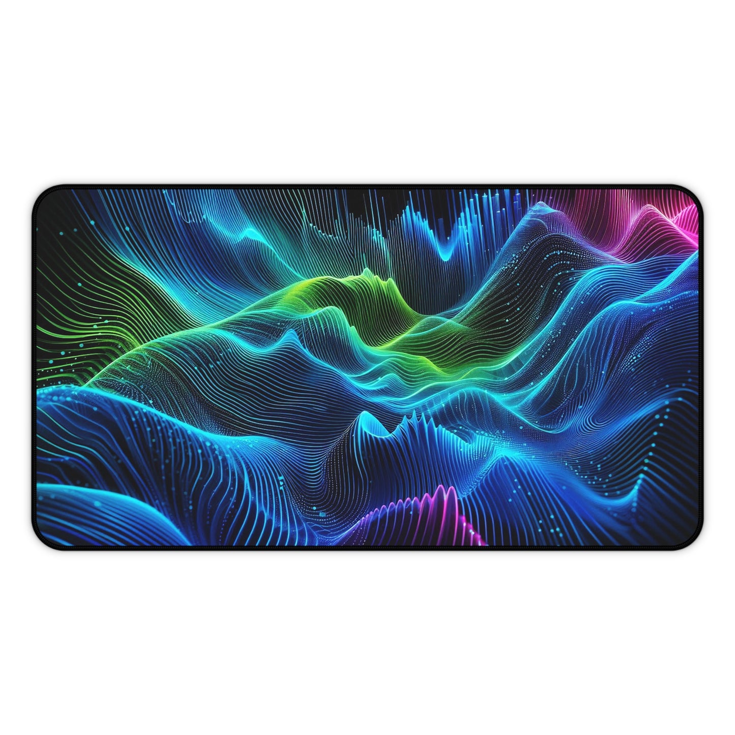 Sound Waves Digital Waveform | Desk Mat