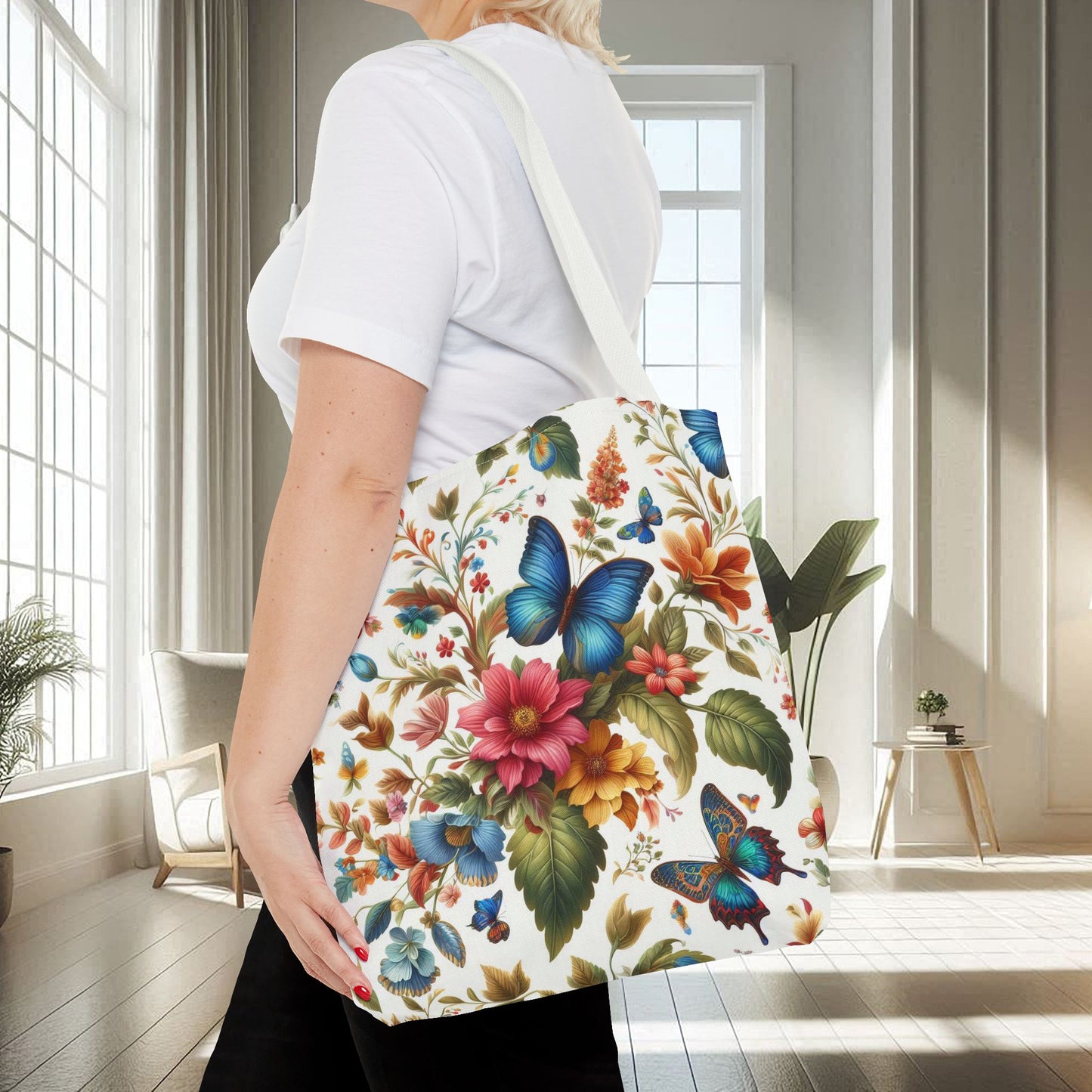 Flowers and Butterflies | Tote Bag