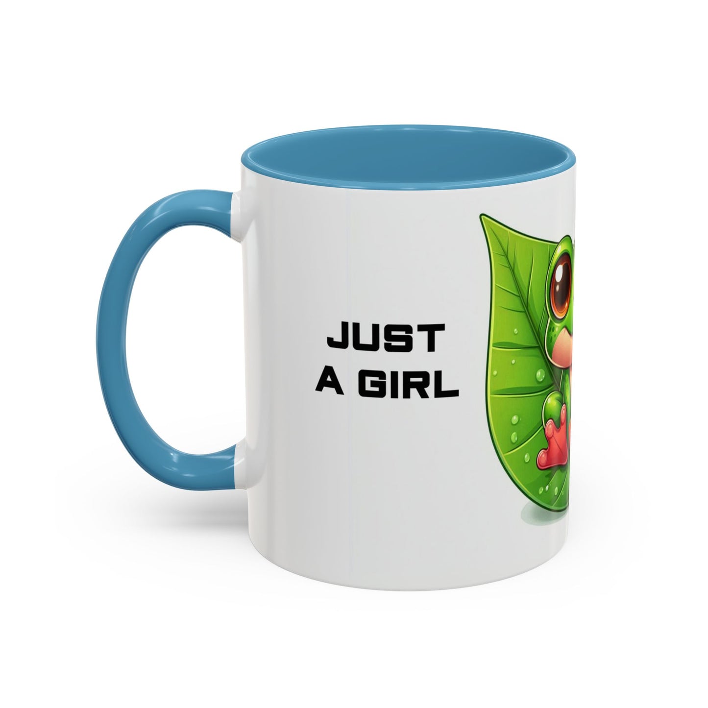 Just A Girl Who Loves Frogs | Accent Coffee Mug (11, 15oz)