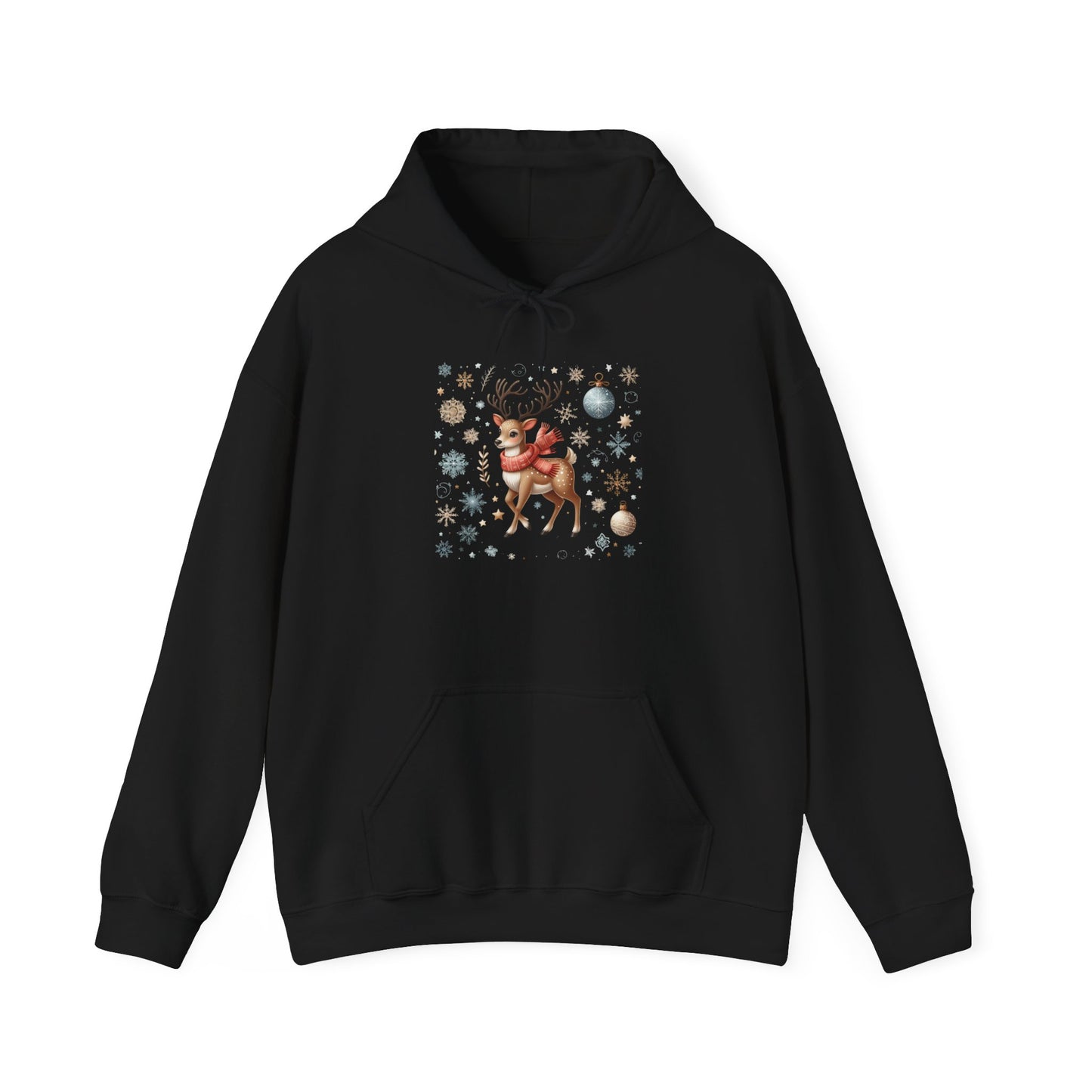 Reindeer in a Festive Mood | Unisex Heavy Blend™ Hooded Sweatshirt