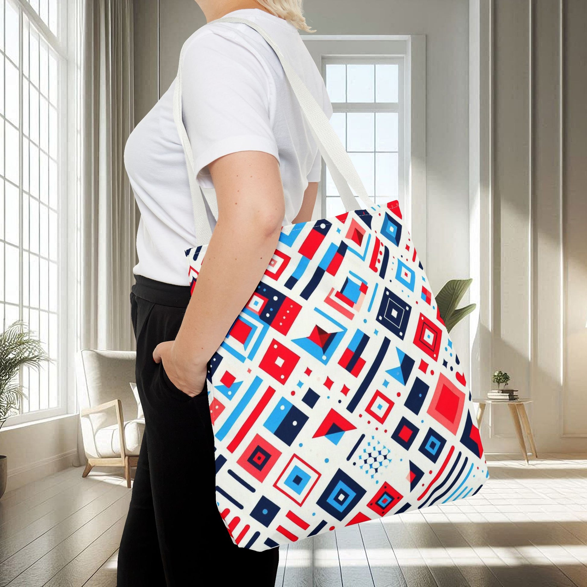 Modern Multicolored Abstract Shapes | Tote Bag