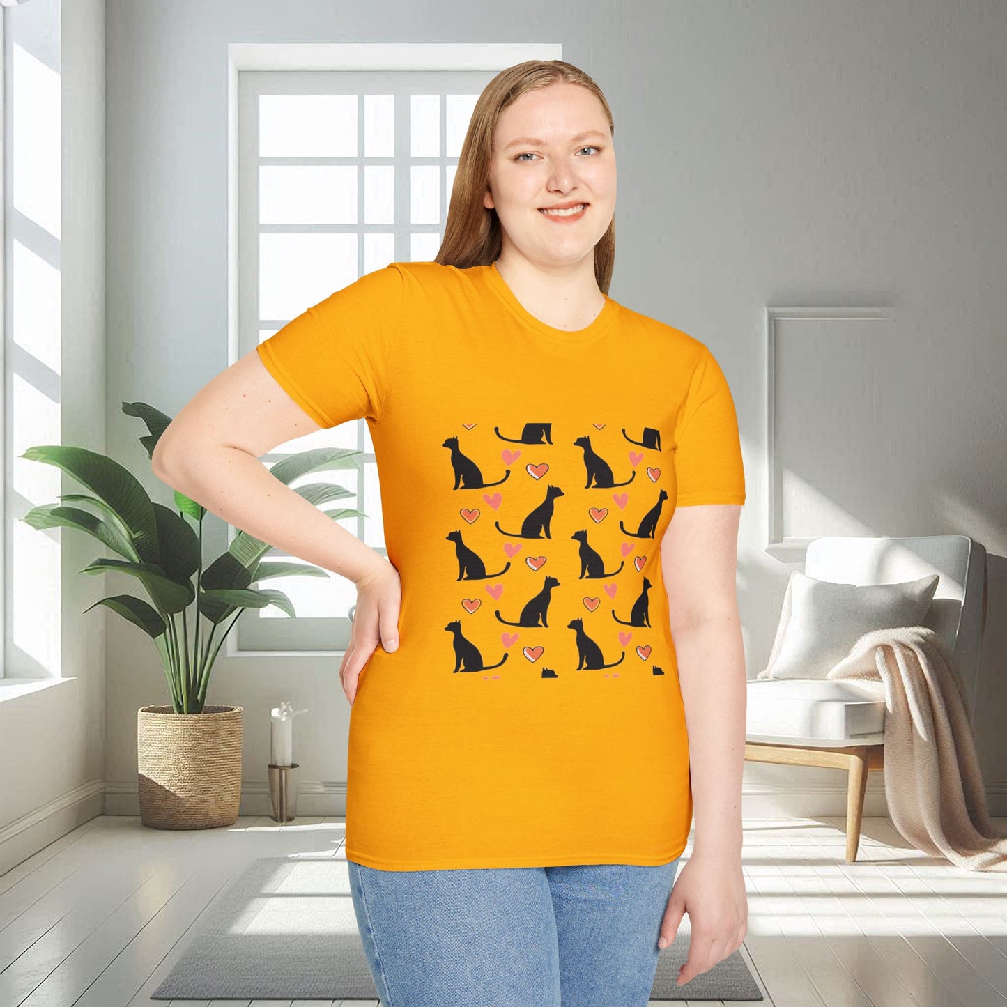 Cats and Hearts | Unisex Soft T-shirt