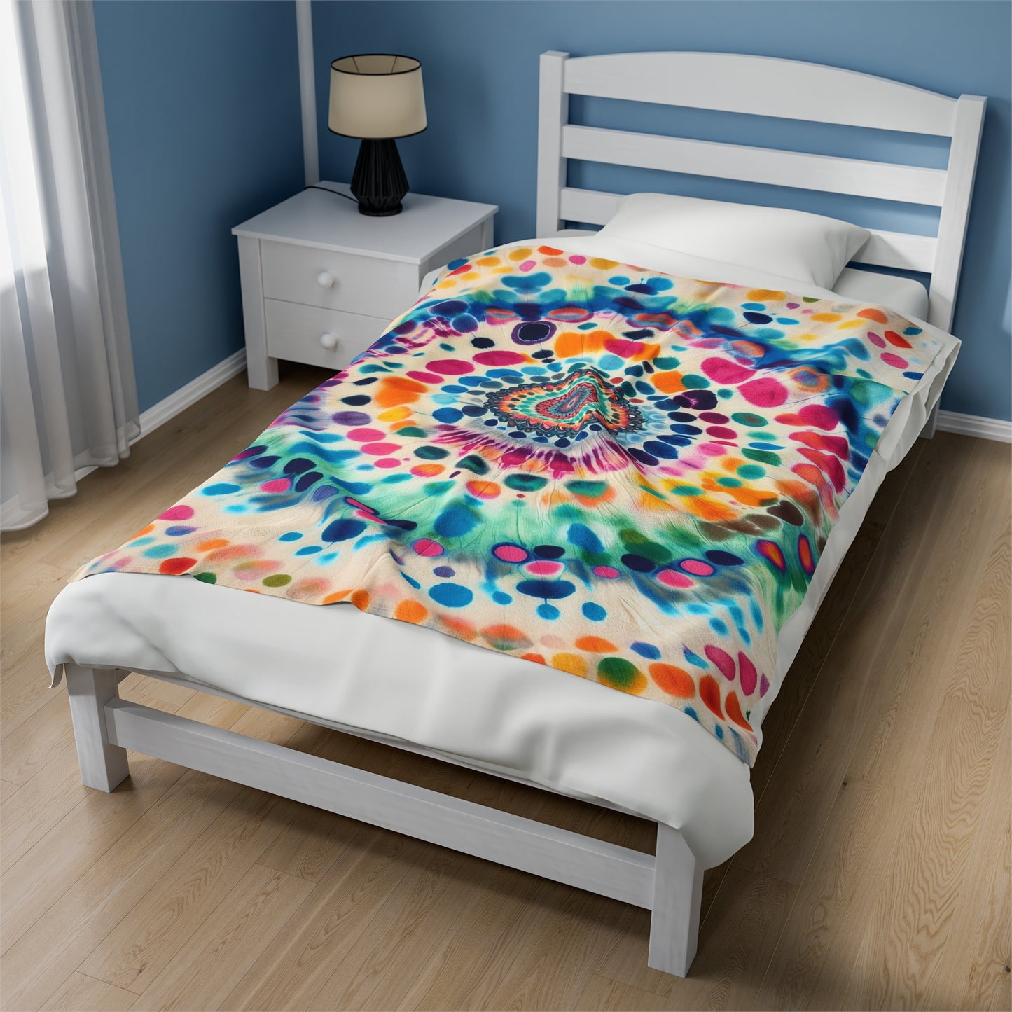 Multicolored Swirl | Velveteen Plush Blanket