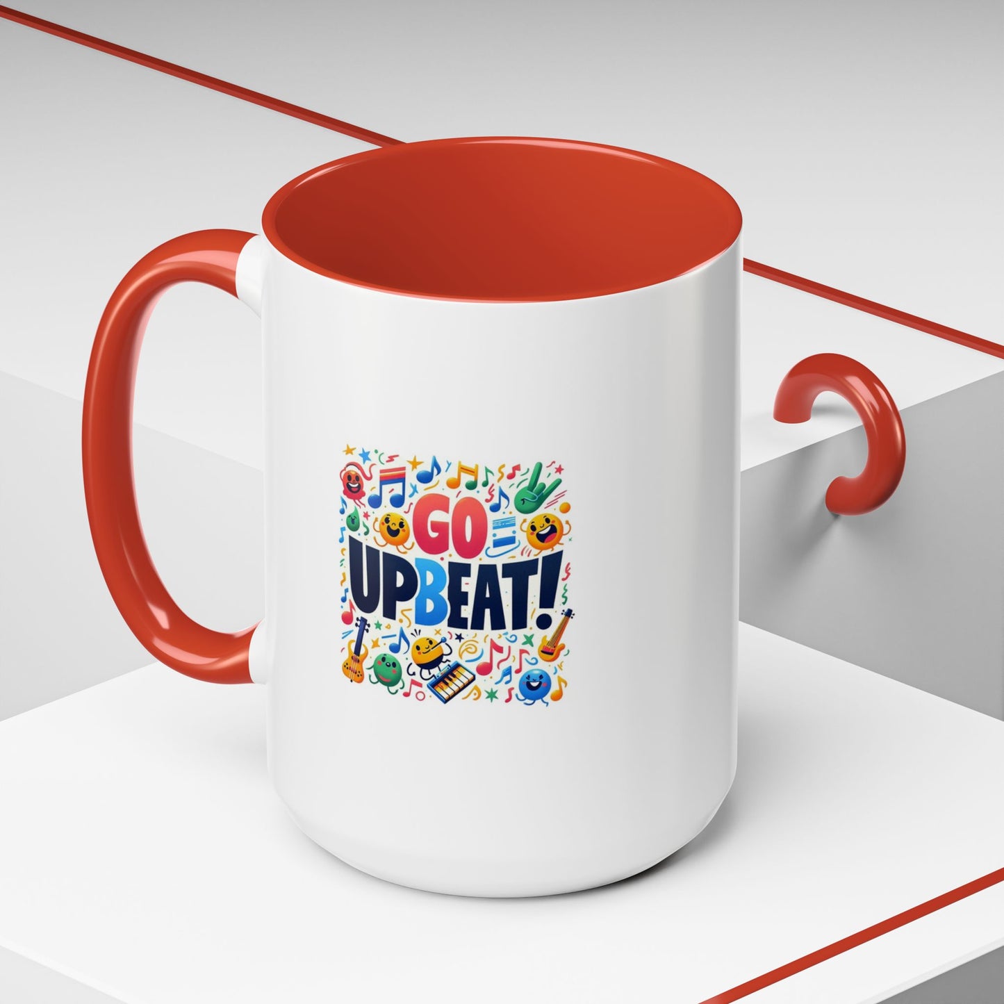 Go Upbeat! | Accent Coffee Mug (11, 15oz)